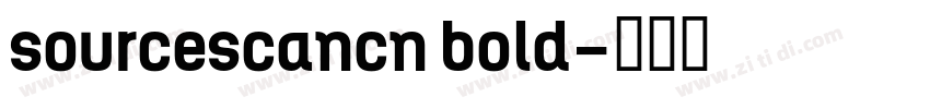 sourcescancn bold字体转换